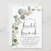 Eucalyptus Terracotta Bridal Brunch Dusche Einladung (Vorderseite)