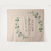 Eucalyptus Terracotta Future Frau Backdrop Wandteppich (Vorderseite (Horizontal))