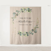 Eucalyptus Terracotta Future Frau Backdrop Wandteppich (Vorderseite)