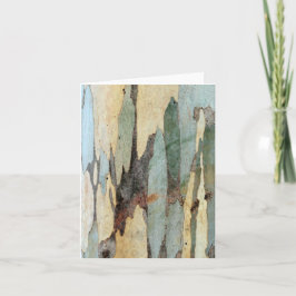 Eucalyptus Tree Bark Notecard Karte