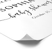 Eucalyptus Verlasse Grünpflanzen Babydusche Begrüß Poster (Ecke)