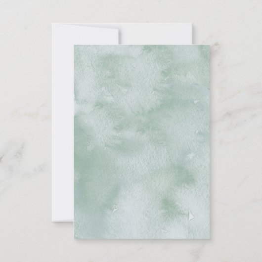 Eucalyptus Virtual Baby Dusche Einladung (Rückseite)