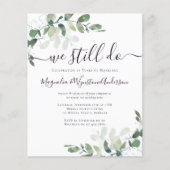 Eucalyptus Vow Renewal Einladung (Vorderseite)