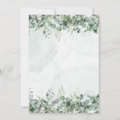 Eucalyptus Watercolor Arch Ramadan Iftar Dinner Einladung (Rückseite)