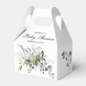 Eucalyptus Watercolor Baby Showbox Geschenkschachtel (Vorderseite)