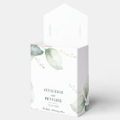 Eucalyptus Watercolor Elegant Wedding Vielen Dank Geschenkschachtel (Geöffnet)
