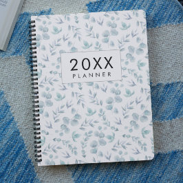 Eucalyptus watercolor weekly and monthly planer