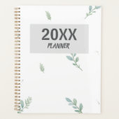 Eucalyptus Watercolor Weekly & Monthly Planner Planer (Vorderseite)