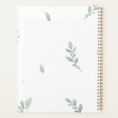 Eucalyptus Watercolor Weekly & Monthly Planner Planer (Rückseite)