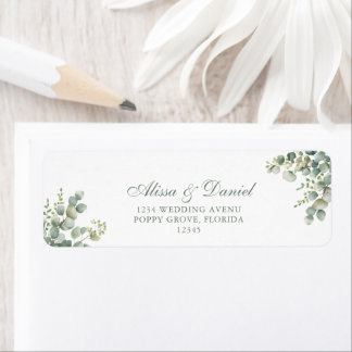 Eucalyptus Wedding Address
