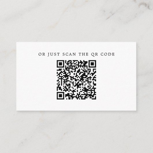 Eucalyptus Wedding Insert | Greenery Details + QR (Rückseite)