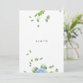 Eucalyptus Wedding Invitation Card Einladung (Stehend Vorderseite)