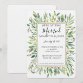 Eucalyptus Wedding Invitation Einladung (Vorne/Hinten)