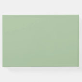 Eucalyptus Wedding Mr. und Mrs. Script Elegant Gästebuch (Rückseite)