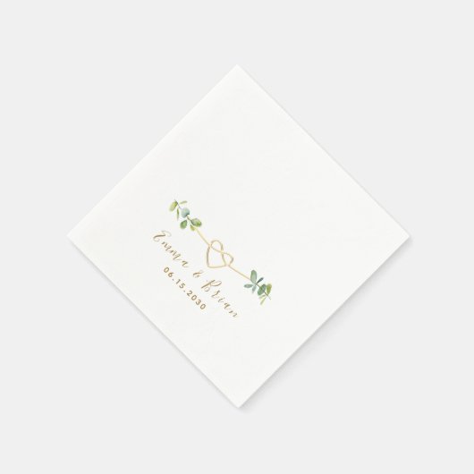 Eucalyptus Wedding Napkins Serviette (Ecke)