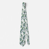 Eucalyptus Wedding Neck Tie Krawatte (Vorderseite)
