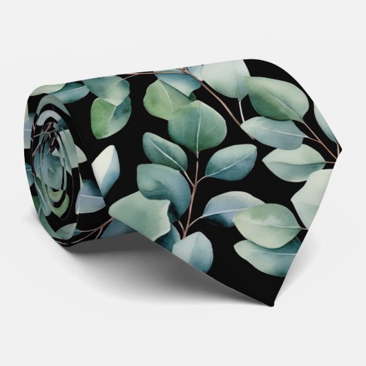 Eucalyptus Wedding Neck Tie Krawatte (Gerollt)