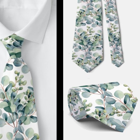 Eucalyptus Wedding Neck Tie Krawatte