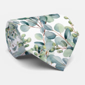 Eucalyptus Wedding Neck Tie Krawatte (Gerollt)