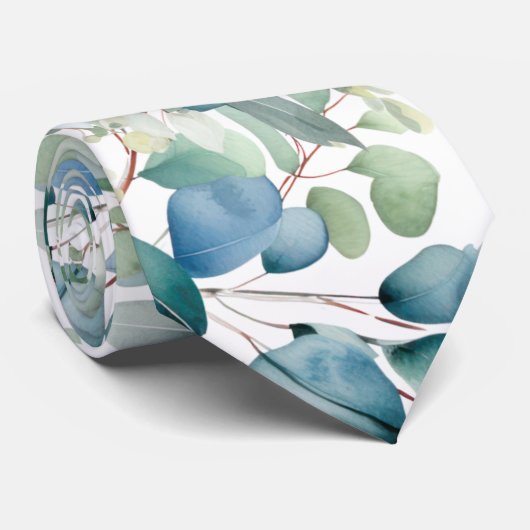 Eucalyptus Wedding Neck Tie Krawatte (Gerollt)