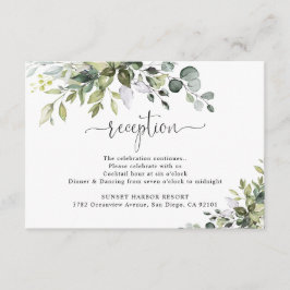 Eucalyptus Wedding Reception Enclosure Card Begleitkarte