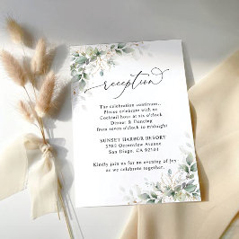 Eucalyptus Wedding Reception Enclosure Cards RSVP Karte