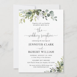Eucalyptus Wedding Reception Invitation Einladung