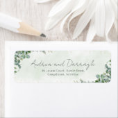Eucalyptus Wedding Return Address Labels 1001 (Insitu)