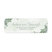Eucalyptus Wedding Return Address Labels 1001 (Vorne)