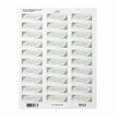 Eucalyptus Wedding Return Address Labels 1001 (Vorne)