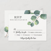 Eucalyptus Wedding RSVP (Vorne/Hinten)