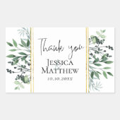 Eucalyptus Wedding Stickers (Vorderseite)