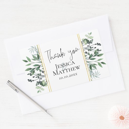Eucalyptus Wedding Stickers (Umschlag)