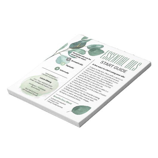 Eucalyptus Wesentlichen al Oils Start Guide Notizblock (Rotiert)