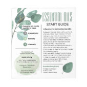 Eucalyptus Wesentlichen al Oils Start Guide Notizblock (Vorderseite)