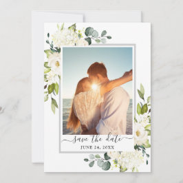 Eucalyptus White Roses Wedding FOTO Save The Date