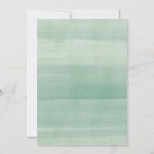 Eucalyptus Wreath Bridal Brunch Einladung (Rückseite)