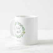 Eucalyptus Wreath Bridesmaid Kaffeetasse (Vorderseite Links)