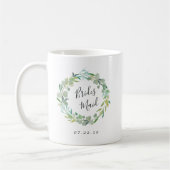 Eucalyptus Wreath Bridesmaid Kaffeetasse (Links)