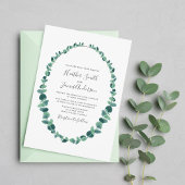 Eucalyptus Wreath Wedding Einladung