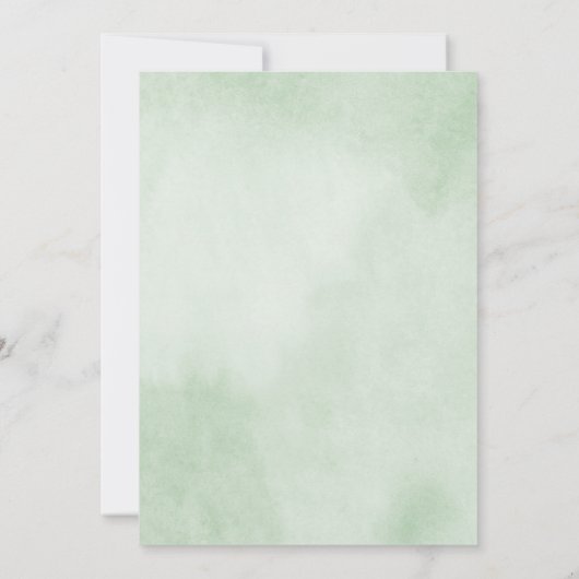 Eucalyptus Wreath Wedding Einladung (Rückseite)