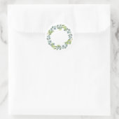 Eucalyptus Wreath Wedding Envelope Seals-Set Of 20 Runder Aufkleber (Tasche)