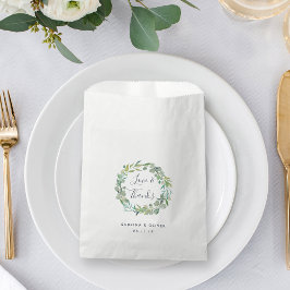 Eucalyptus Wreath Wedding Vielen Dank Geschenktütchen