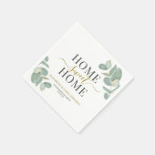 Eucalyptus Zuhause Sweet Zuhause Housewarming Part Serviette (Ecke)