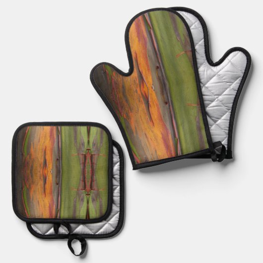 Eucaplipto Ofenhandschuh & Topflappen-Set (Vorderseite/Rückseite)