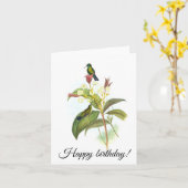 Eucephala caerulea (Blauchinniger Saphir) Karte (Gelbe Blume)