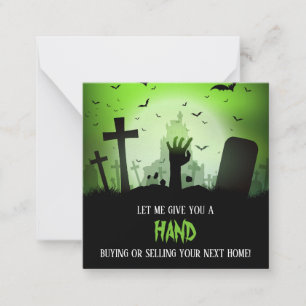 Euch eine Hand Halloween Pop By Mitteilungskarte
