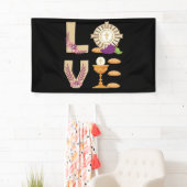 Eucharis Katholische 1. Heilige Kommune für Mädche Banner (Insitu)