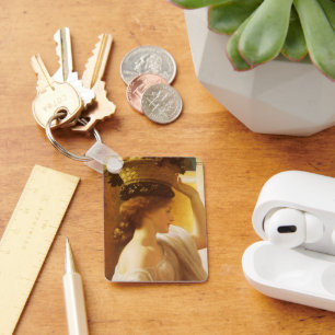 Eucharis - Mädchen mit einem Korb Obst von Leighto Schlüsselanhänger