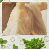 Eucharis - Mädchen mit einem Korb voller Früchte v Geschirrtuch (Gefaltet)